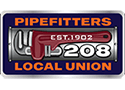 Pipefitter Union 208 logo